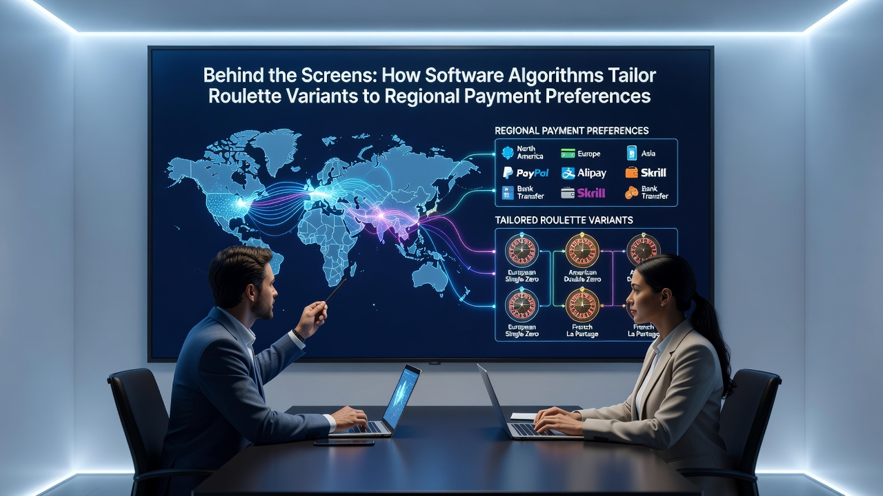 Diagram illustrating algorithmic flows connecting regional payments to roulette bonus configurations