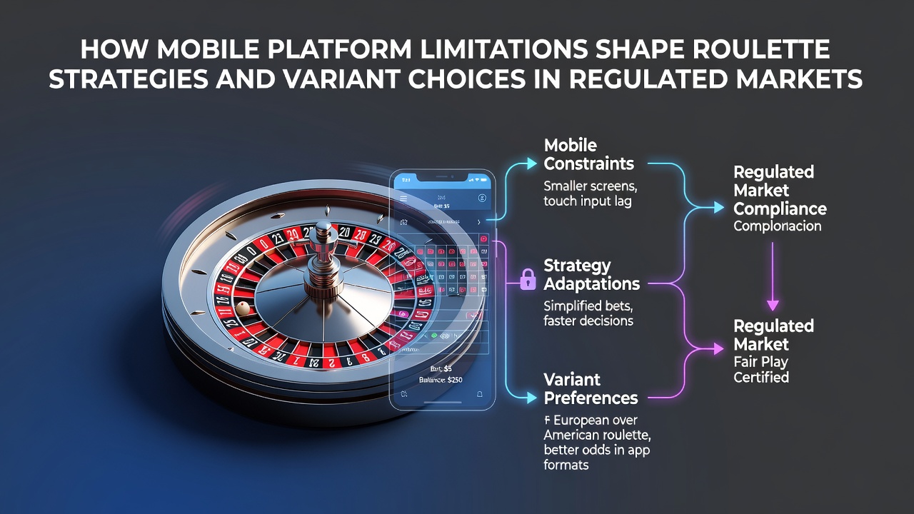 Mobile roulette gameplay on smartphone showing interface constraints and betting options in a regulated casino app