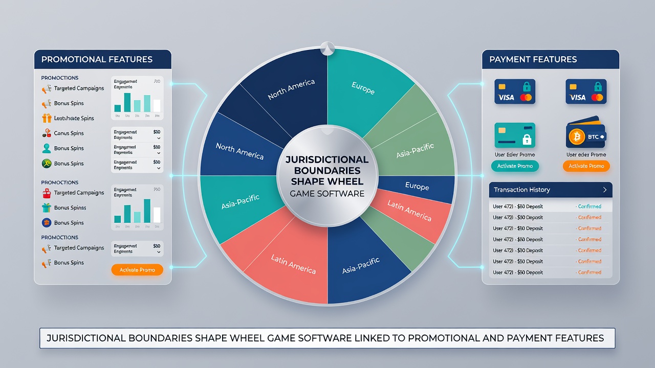 Illustration of payment system integrations within roulette software under varying jurisdictional payment regulations