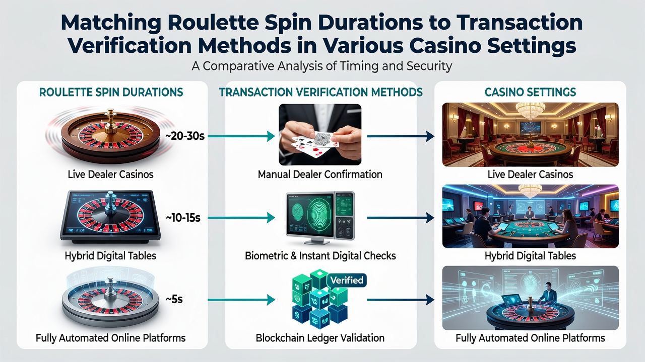 Close-up of roulette table with transaction verification interface in a land-based casino